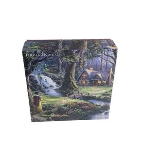 Disney Dreams Collection Thomas Kinkade Snow White Cottage Puzzle 750 Piece